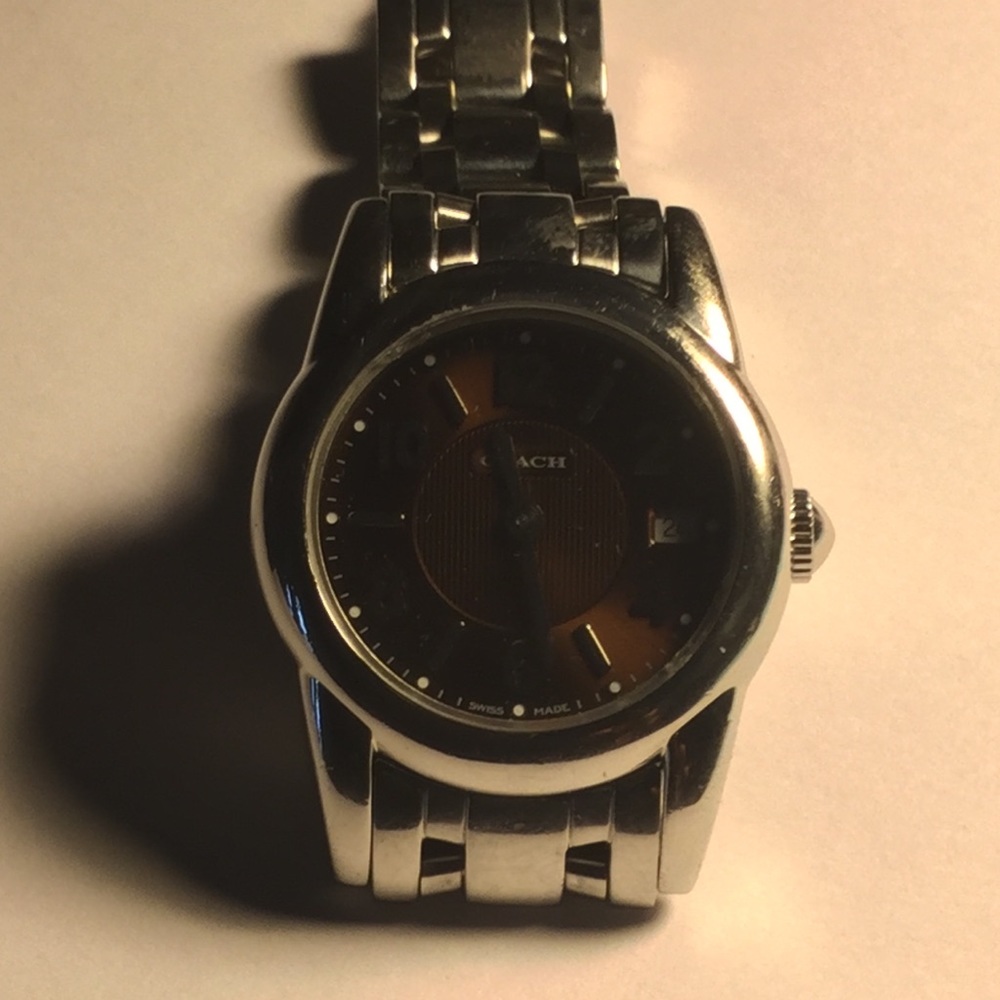 Coach Brown Dial Stainless Steel Watch